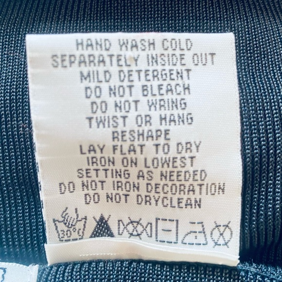 Women’s Small Blouse Lucia Burns Black Floral Embroidery Bead Sequin 3/4 Sleeve - Picture 12 of 12